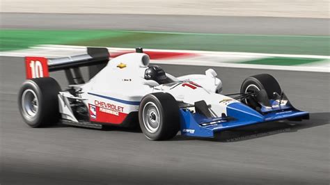 Dallara Ir Indycar At Monza Circuit Chevrolet Flat Plane Crank