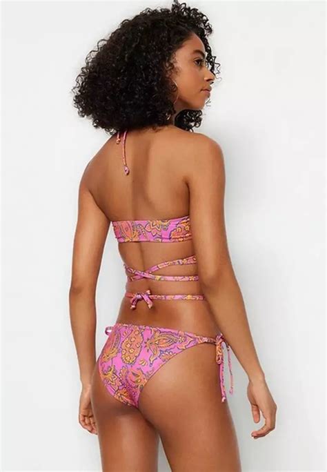 Buy Trendyol Patterned Tie Bikini Set Online Zalora Malaysia