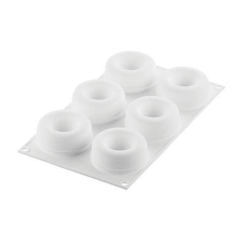 Moule Silicone Savarin Oblio Ø 7 5 cm x H 3 cm x6 Silikomart