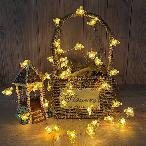 M Led Honey Bee Fairy String Light Usbbattery Powered With Remote