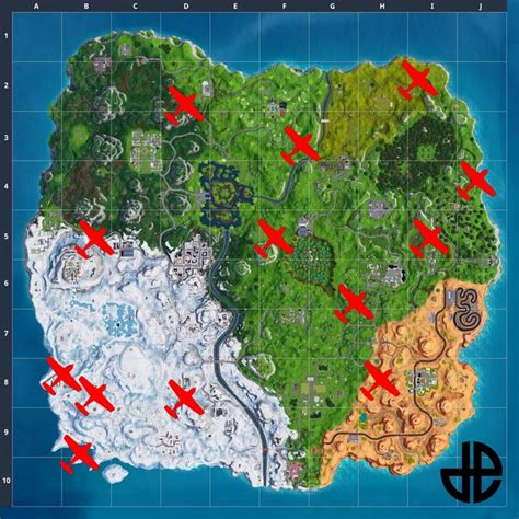 Fortnite: Every known spawning location for X-4 Stormwing plane - Dexerto