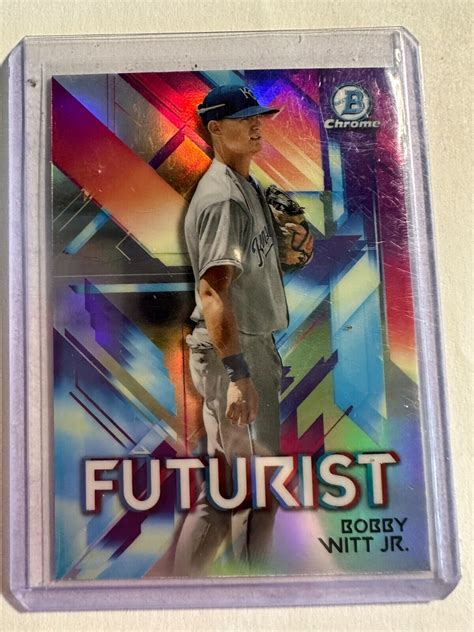 K Bowman Chrome Futurist Refractors Futbw Bobby Witt Jr