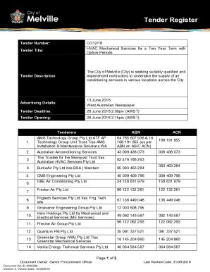 Fillable Online Ecm V Co Tender Register Form Co