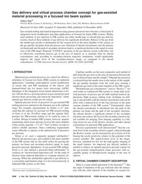 PDF Gas Delivery And Virtual Process Chamber Concept For Gas Assisted