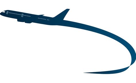 Airplane Silhouette Aircraft Design Flight Illustration Free HD PNG ...