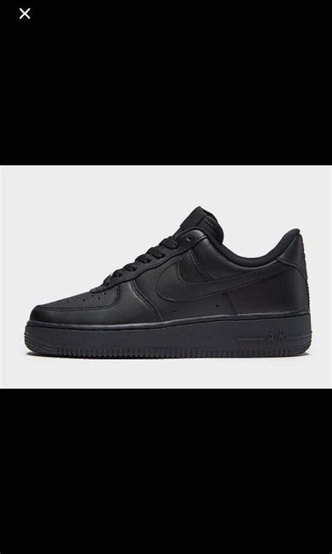 Nike Air Force 1 Triple Black Mens Fashion Footwear Sneakers On