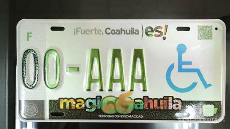 Blindan nuevas placas de Coahuila con códigos QR y patrones