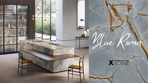 Xtone Blue Roma A Stunning Quartzite Effect Sintered Porcelain For