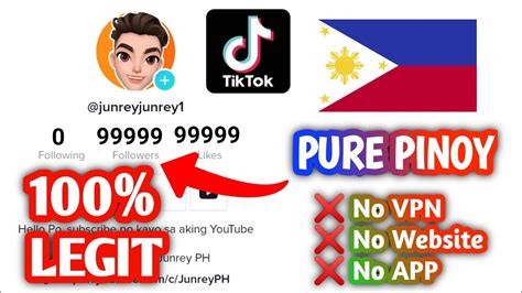 PAANO DUMAMI ANG FOLLOWER SA TIKTOK PURE PINOY 2022 100 LEGIT YouTube