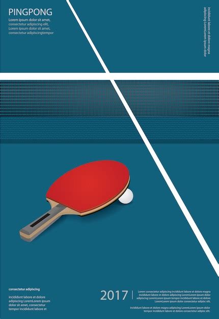 Premium Vector Ping Pong Poster Template Illustration