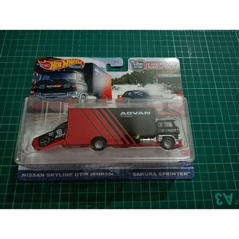 CPL Nissan Skyline GT R Sakura Sprinter Team Transport Hot Wheels Rubber Tyre Shopee Malaysia