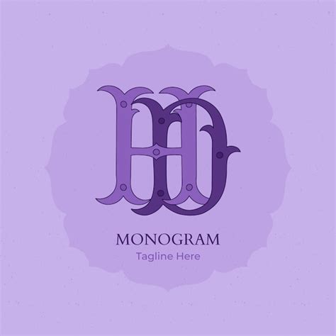 Free Vector Hand Drawn Hd Monogram Logo