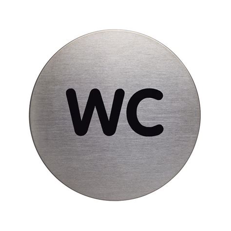 Durable Pictogramme Wc Diam Tre Mm Argent