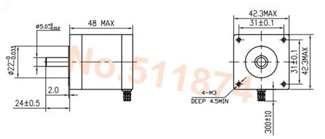 Ship From USA! Wantai 60PCS Nema 17 Stepper Motor 42BYGHW811 4800g.cm ...