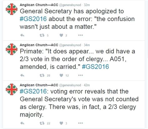 Welcome To My World Anglican Church Discovers Voting Error Reverses Decision On Same Sex