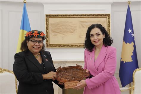 President Osmani Received At A Meeting The Vice President Of Palau J