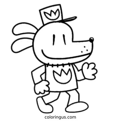 Petey Dog Man Color Coloring Page | Coloringus.com