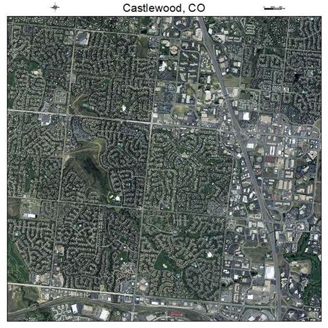 Aerial Photography Map of Castlewood, CO Colorado