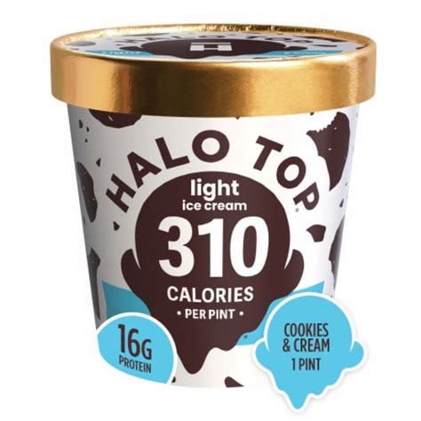 Halo Top Cookies And Cream Light Ice Cream Pint King Soopers