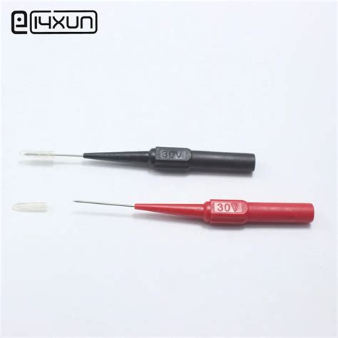 1pcs Insulation Piercing Needle Non Destructive Multimeter Test Probes Red Black Safety Test