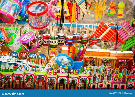 Set Of Traditional Mexican Toys Editorial Photography Image 46357187