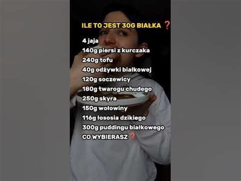 ILE TO JEST 30G BIAŁKA? 🤔 #shorts - YouTube