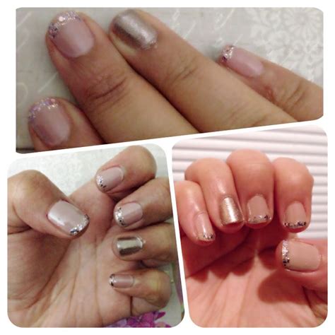 Sparkly Nude Nail Art Nails Beauty