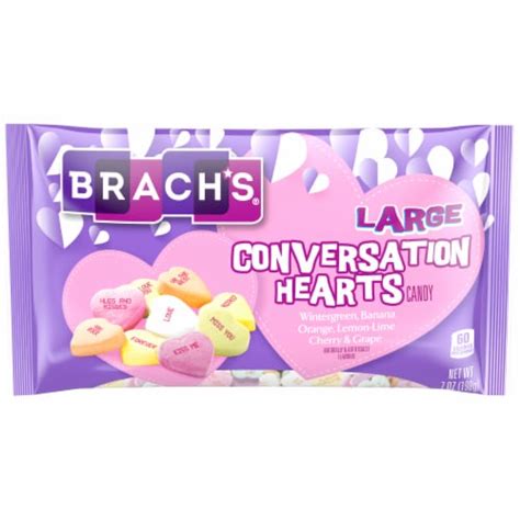 Brach's Large Conversation Hearts Valentine Candy, 7 oz - Fry’s Food Stores