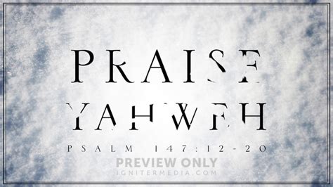 Praise Yahweh - Title Graphics | Igniter Media