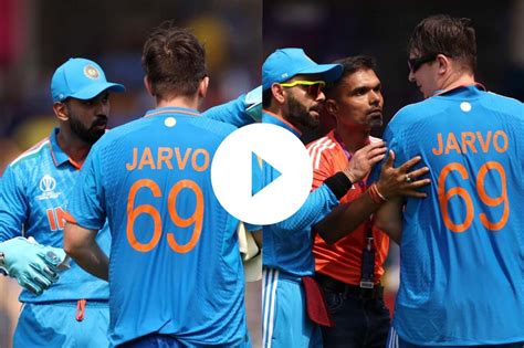 Icc World Cup 2023 [watch] Jarvo Invades Pitch ‘again During Ind Vs