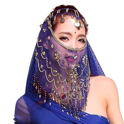 Dance Table Performance Costume Veil Ethnic Mask Props Belly Dance