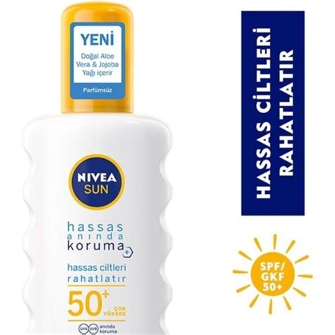 Nivea Sun Hassas An Nda Koruma G Ne Spreyi Gkf Ml Fiyat