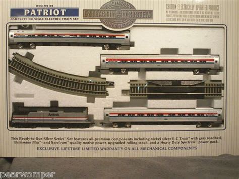 Bachmann Ho Scale Silver Series Amtrak Patriot E Z Track System Train