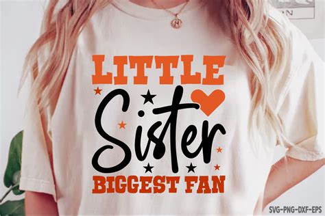 Little Sister Biggest Fan Graphic by Craftdesignbulk.com · Creative Fabrica