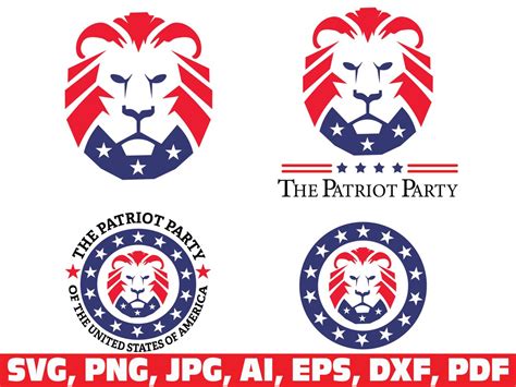 The Patriot Party SVG, Lion Patriot Party Svg, Trump Lion Patriot Party Svg, Patriot Party ...