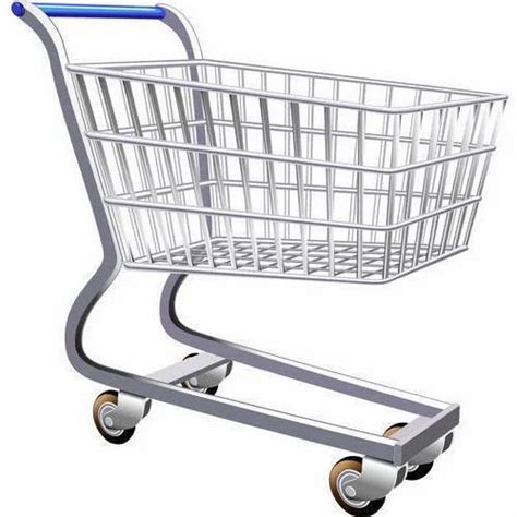 Stainless Steel Silver Shopping Trolley, For Supermarket at Rs 3500 ...