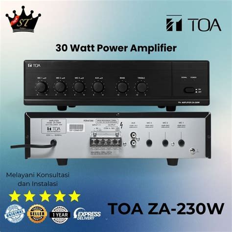 Jual TOA ZA 230W ZA 230 ZA230 Power Amplifier 30W 30 Watt 100V 4 Ohm Di