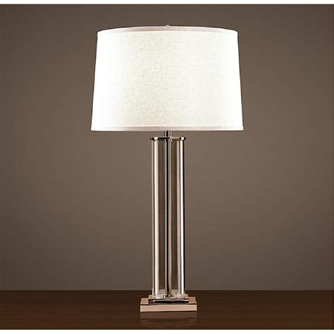 Restoration Hardware French Column Glass Table Lamp Aptdeco