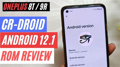 CrDROID ANDROID 12 1 ROM REVIEW ONEPLUS 8T 9R TheTechStream YouTube