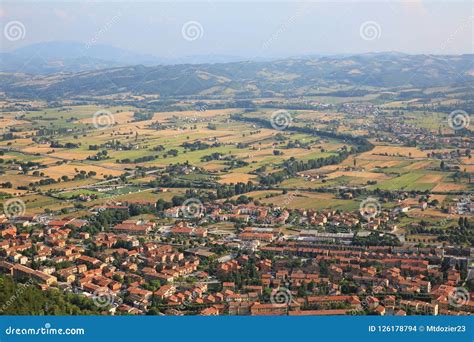 Colorful Gubbio Landscape, Italy Stock Photo - Image of gubbio, green ...