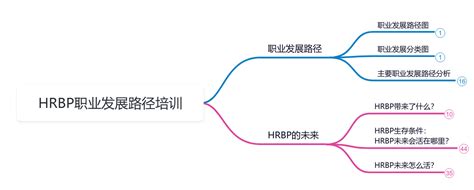 Hrbp职业发展路径培训 思维导图模板processon思维导图、流程图