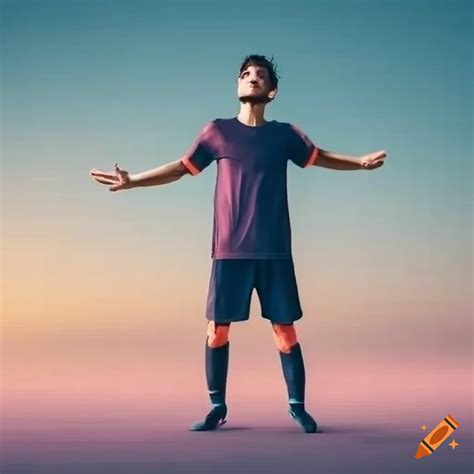 Amateur Soccer Player Standing After The Game