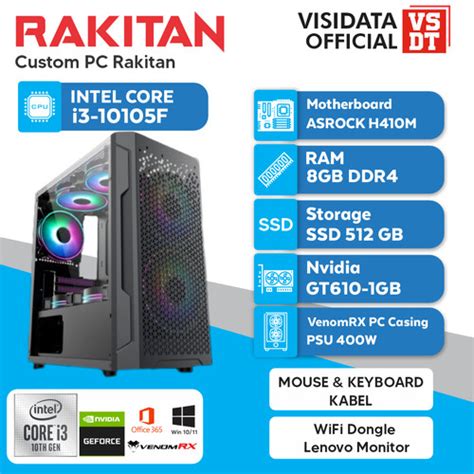 Jual Pc Rakitan Intel Core I F Gb Gb Nvidia Gt Win