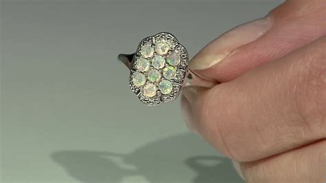 Thiopischer Welo Opal Sterling Silber Ring Ct