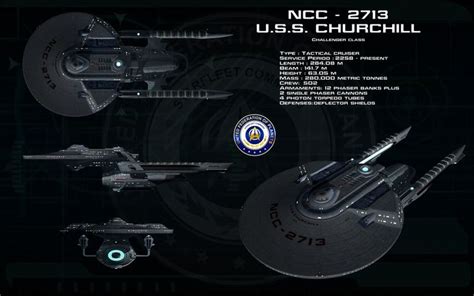 TMP Challenger Class USS Churchill By Unusualsuspex Deviantart On