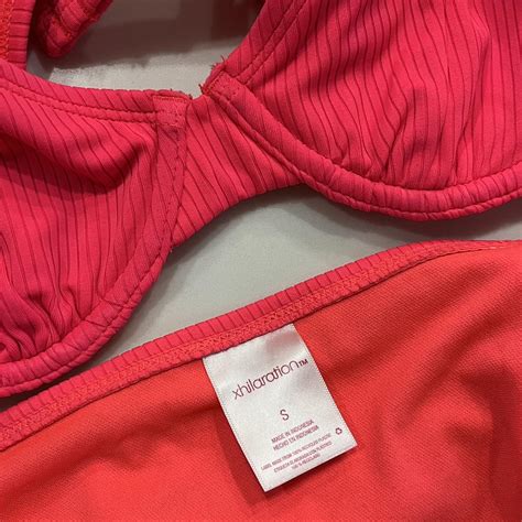 Bright Pink Red Bikini From Target Top Depop