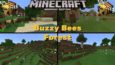 Minecraft Buzzy Bees Forest Seed Bedrock Edition 114 Youtube