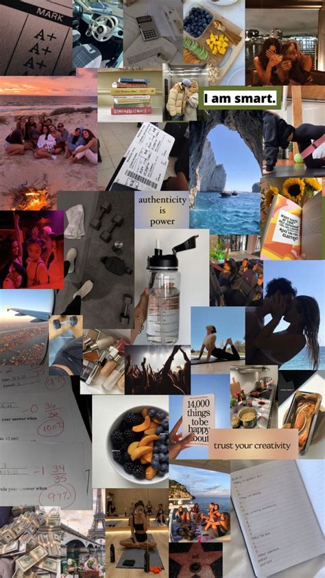 2022 VISION BOARD Colage fotos Mapa de los sueños Metas en la vida