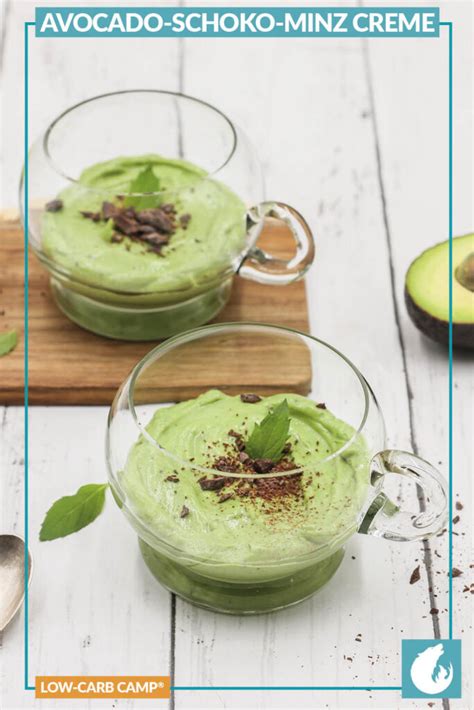 Avocado Schoko Minz Creme Locker Luftig Low Carb