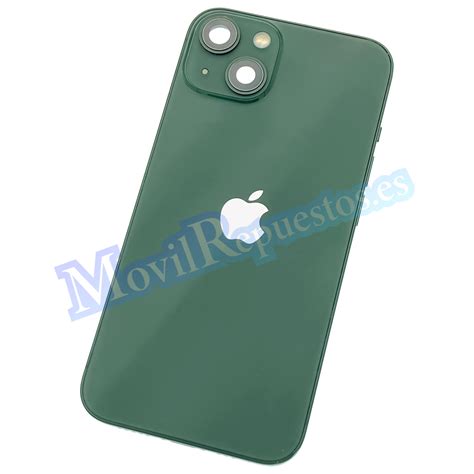 Carcasa Intermedia Con Tapa Trasera Para Iphone Verde De